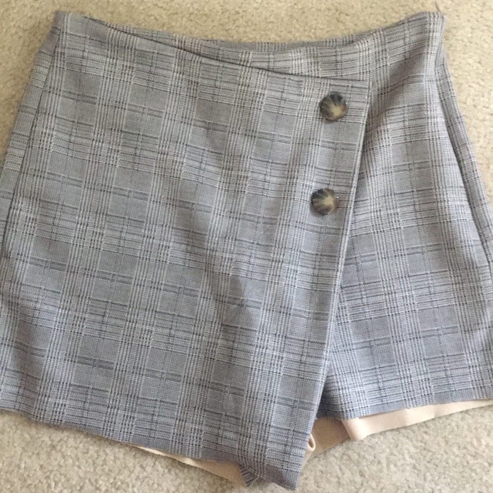 Zara plaid skort